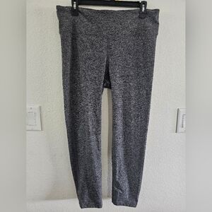 FootJoy Ankle Length Leggings Size Large Charcoal Space Dye